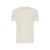 Tricou cu maneca scurta, la baza gatului, Casual, Unisex, iqoniq, 2410E19277, Bumbac, Crem natur, XS