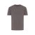 Tricou cu maneca scurta, la baza gatului, Casual, Unisex, iqoniq, 2410E19129, Bumbac, Gri anthracite, L