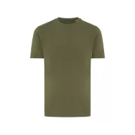   Tricou cu maneca scurta, la baza gatului, Casual, Unisex, iqoniq, 2410E19204, Bumbac, Kaki, L