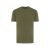 Tricou cu maneca scurta, la baza gatului, Casual, Unisex, iqoniq, 2410E19204, Bumbac, Kaki, L