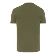   Tricou cu maneca scurta, la baza gatului, Casual, Unisex, iqoniq, 2410E19204, Bumbac, Kaki, L