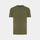 Tricou cu maneca scurta, la baza gatului, Casual, Unisex, iqoniq, 2410E19210, Bumbac, Kaki, XXS