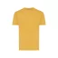Tricou cu maneca scurta, la baza gatului, Casual, Unisex, iqoniq, 2410E19293, Bumbac, Galben ochre, XS