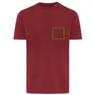   Tricou cu maneca scurta, la baza gatului, Casual, Unisex, iqoniq, 2410E19293, Bumbac, Galben ochre, XS