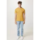 Tricou unisex, 2509E17063, iqoniq, 61x44x1 cm, Bumbac, Galben ochre, XXS