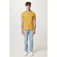   Tricou unisex, 2509E17063, iqoniq, 61x44x1 cm, Bumbac, Galben ochre, XXS