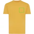 Tricou unisex, 2509E17063, iqoniq, 61x44x1 cm, Bumbac, Galben ochre, XXS