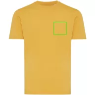   Tricou unisex, 2509E17063, iqoniq, 61x44x1 cm, Bumbac, Galben ochre, XXS