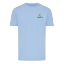 Tricou cu maneca scurta, la baza gatului, Casual, Unisex, iqoniq, 2410E19329, Bumbac, Portocaliu sky, L