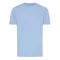Tricou cu maneca scurta, la baza gatului, Casual, Unisex, iqoniq, 2410E19332, Bumbac, Portocaliu sky, XL