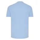 Tricou cu maneca scurta, la baza gatului, Casual, Unisex, iqoniq, 2410E19333, Bumbac, Portocaliu sky, XS
