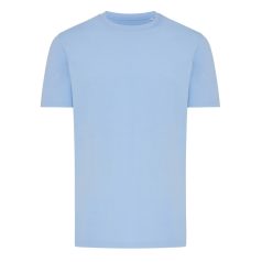   Tricou cu maneca scurta, la baza gatului, Casual, Unisex, iqoniq, 2410E19336, Bumbac, Portocaliu sky, 3XL