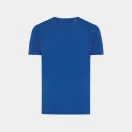 Tricou cu maneca scurta, la baza gatului, Casual, Unisex, iqoniq, 2410E19321, Bumbac, Albastru royal, L