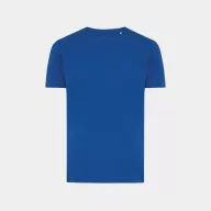   Tricou cu maneca scurta, la baza gatului, Casual, Unisex, iqoniq, 2410E19322, Bumbac, Albastru royal, M