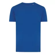   Tricou cu maneca scurta, la baza gatului, Casual, Unisex, iqoniq, 2410E19322, Bumbac, Albastru royal, M
