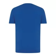   Tricou cu maneca scurta, la baza gatului, Casual, Unisex, iqoniq, 2410E19322, Bumbac, Albastru royal, M