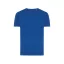 Tricou cu maneca scurta, la baza gatului, Casual, Unisex, iqoniq, 2410E19324, Bumbac, Albastru royal, XL