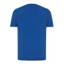 Tricou cu maneca scurta, la baza gatului, Casual, Unisex, iqoniq, 2410E19326, Bumbac, Albastru royal, XXL