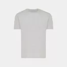 Tricou cu maneca scurta, la baza gatului, Casual, Unisex, iqoniq, 2410E19255, Bumbac, Gri light, XS