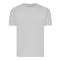 Tricou cu maneca scurta, la baza gatului, Casual, Unisex, iqoniq, 2410E19256, Bumbac, Gri light, XXL