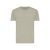 Tricou cu maneca scurta, la baza gatului, Casual, Unisex, iqoniq, 2410E19246, Bumbac, Verde light, XS