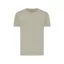 Tricou cu maneca scurta, la baza gatului, Casual, Unisex, iqoniq, 2410E19246, Bumbac, Verde light, XS