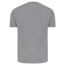 Tricou cu maneca scurta, la baza gatului, Casual, Unisex, iqoniq, 2410E19219, Bumbac, Gri light anthracite, L