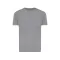 Tricou cu maneca scurta, la baza gatului, Casual, Unisex, iqoniq, 2410E19222, Bumbac, Gri light anthracite, XL
