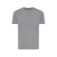 Tricou cu maneca scurta, la baza gatului, Casual, Unisex, iqoniq, 2410E19222, Bumbac, Gri light anthracite, XL