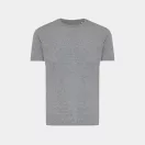 Tricou cu maneca scurta, la baza gatului, Casual, Unisex, iqoniq, 2410E19224, Bumbac, Gri light anthracite, XXL
