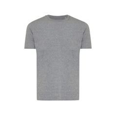   Tricou cu maneca scurta, la baza gatului, Casual, Unisex, iqoniq, 2410E19225, Bumbac, Gri light anthracite, 3XL