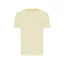 Tricou cu maneca scurta, la baza gatului, Casual, Unisex, iqoniq, 2410E19167, Bumbac, Galben crem, XXL