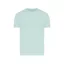 Tricou cu maneca scurta, la baza gatului, Casual, Unisex, iqoniq, 2410E19170, Bumbac, Verde mint, L