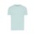 Tricou cu maneca scurta, la baza gatului, Casual, Unisex, iqoniq, 2410E19176, Bumbac, Verde mint, XXS