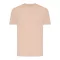 Tricou cu maneca scurta, la baza gatului, Casual, Unisex, iqoniq, 2410E19301, Bumbac, Portocaliu peach, XXL