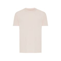   Tricou cu maneca scurta, la baza gatului, Casual, Unisex, iqoniq, 2410E19159, Bumbac, Roz cloud, XXL
