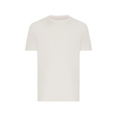   Tricou cu maneca scurta, la baza gatului, Casual, Unisex, iqoniq, 2410E19201, Bumbac, Crem, XXL