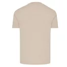 Tricou cu maneca scurta, la baza gatului, Casual, Unisex, iqoniq, 2410E19238, Bumbac, Natur light, XS