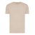 Tricou cu maneca scurta, la baza gatului, Casual, Unisex, iqoniq, 2410E19239, Bumbac, Natur light, XXL