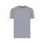 Tricou cu maneca scurta, la baza gatului, Casual, Unisex, iqoniq, 2410E19258, Bumbac, Albastru light navy, L