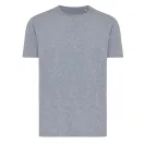 Tricou cu maneca scurta, la baza gatului, Casual, Unisex, iqoniq, 2410E19261, Bumbac, Albastru light navy, XL