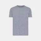 Tricou cu maneca scurta, la baza gatului, Casual, Unisex, iqoniq, 2410E19263, Bumbac, Albastru light navy, XXL