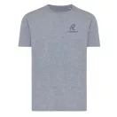 Tricou cu maneca scurta, la baza gatului, Casual, Unisex, iqoniq, 2410E19263, Bumbac, Albastru light navy, XXL