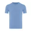 Tricou la baza gatului cu maneca scurta, iqoniq, 2610E15944, Unisex, Bumbac, Albastru Moon, L