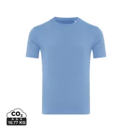   Tricou la baza gatului cu maneca scurta, iqoniq, 2610E15945, Unisex, Bumbac, Albastru Moon, M