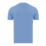   Tricou la baza gatului cu maneca scurta, iqoniq, 2610E15949, Unisex, Bumbac, Albastru Moon, XXL