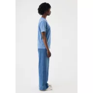   Tricou la baza gatului cu maneca scurta, iqoniq, 2610E15950, Unisex, Bumbac, Albastru Moon, XXS