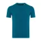 Tricou la baza gatului cu maneca scurta, iqoniq, 2610E15936, Unisex, Bumbac, Albastru Dark Teal, L