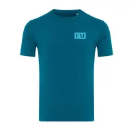   Tricou la baza gatului cu maneca scurta, iqoniq, 2610E15939, Unisex, Bumbac, Albastru Dark Teal, XL