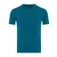 Tricou la baza gatului cu maneca scurta, iqoniq, 2610E15941, Unisex, Bumbac, Albastru Dark Teal, XXL